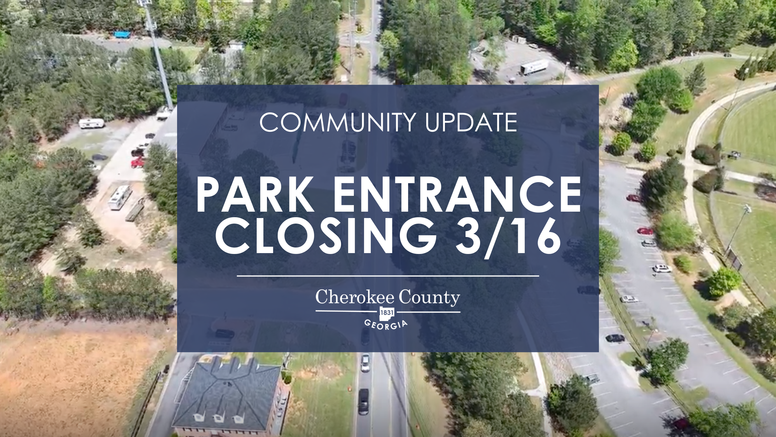 aerial view of bells ferry road at hobgood park